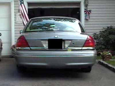 1999 Ford Crown Victoria - Rear Strobes (tough for camera to pick up, but you can make them out)
