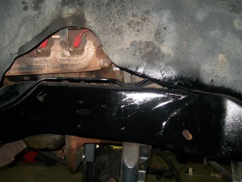 1995 Ford Bronco - Removed rust and painted frame.