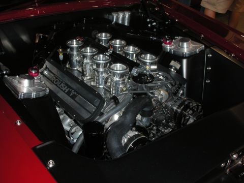 1998 Ford Crown Victoria - Custom engine bay a ROUSH branded intake manifold and chrome components.