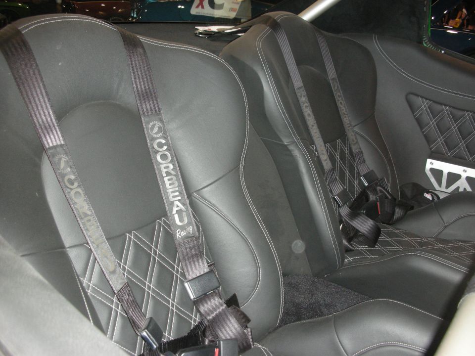 Interior with Corbeau racing seats and harnesses