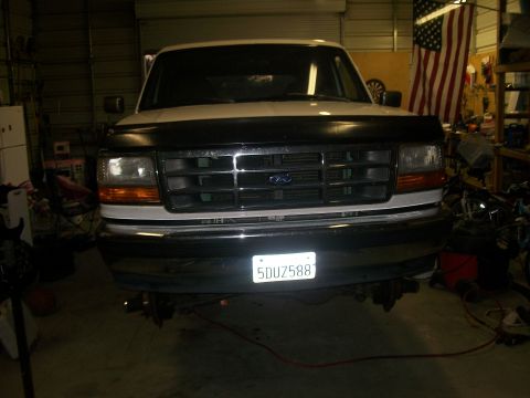 1995 Ford Bronco - Bumper before.