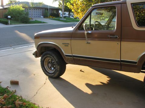 1986 Ford Bronco - This 1986 Ford Bronco is shown in a two-tone brown and tan paint scheme.