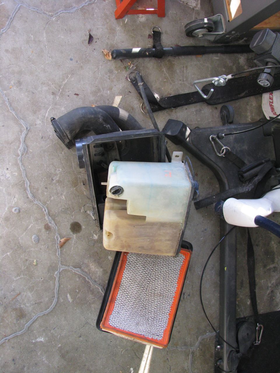 original air filter housing that was over the engine...pos.