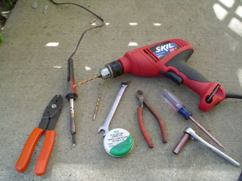 1981 Ford Bronco - These are the tools necessary for the install. Not pictured is some solder or any crimp connecters nessecary.