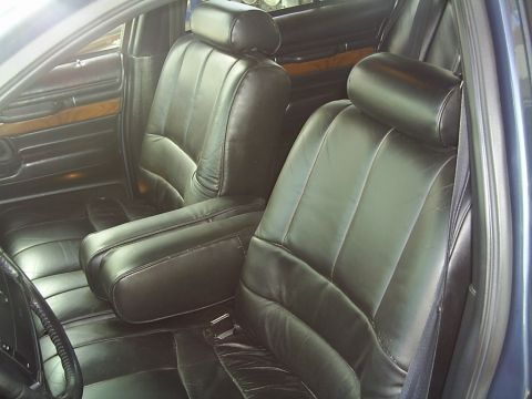 1992 Mercury Grand Marquis - Interior view of a 1992 Mercury Grand Marquis, showing the front seats and dashboard details.