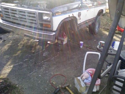 1986 Ford Bronco - Stock TTB Gone... Ready for the implant...