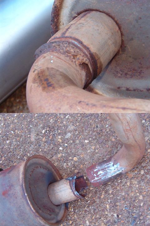 1993 Ford Bronco - This is just ONE of the reasons I'm not letting Midas install the replacement. Their welds are horrible (I could probably do better, and I'…