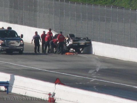 1968 Ford Mustang - See's candies truck flipped onto its top during a crash..