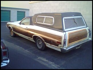 1972 Ford Ranchero - This 1972 Ford Ranchero is equipped with a camper shell, adding utility to its utility-vehicle design.