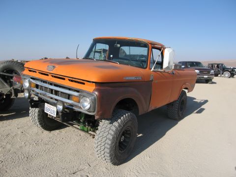 1986 Ford Bronco - This vintage Ford pickup truck appears to be from the mid-1960s, not a 1986 Bronco.