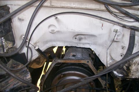 1992 Ford C-350 (Centurion Conversions) - Firewall before.