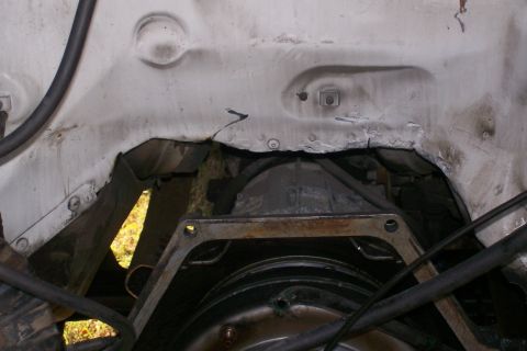 1992 Ford C-350 (Centurion Conversions) - Firewall after.
