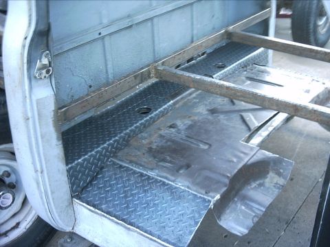 1954 Ford F-100 - 11-01-08: Well today I started out by making some templates for my rear filler panels. It took a couple try to get them right. :oops: Once…