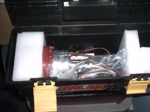 1954 Ford F-100 - 8-19-09: I pulled the tool box out of the Amazon box and opened it up and the distributor was inside.