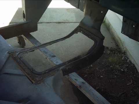 1954 Ford F-100 - 5-30-09: And the transmission tunnel looking like this.