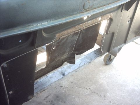 1954 Ford F-100 - 5-30-09: Well today I started out with the firewall looking like this.