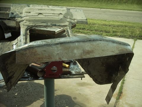 1954 Ford F-100 - 5-25-09: Then I welded the rest of it.