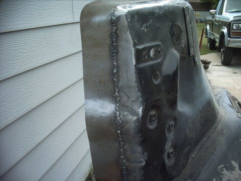 1954 Ford F-100 - 5-25-09: I haven't done a whole lot of welding on sheet metal. I set up my welding according to the chart under the lid. Then I tried to do…