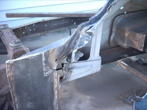 1954 Ford F-100 - 10-29-08: Well after another small delay ( repairing another vehicle :roll: ) I'm back to work on the 54. I started out by cutting out some…