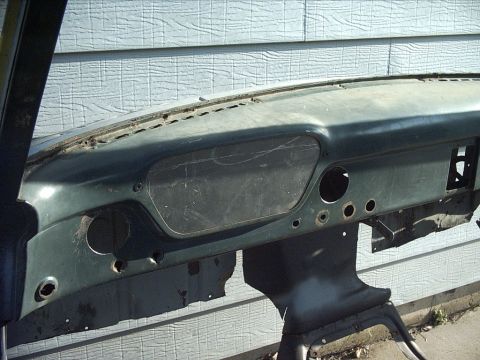 1954 Ford F-100 - 5-11-09: Next I cut out a piece of aluminum to use for the instrument cluster. Did some test fitting made some minor adjustments more test…
