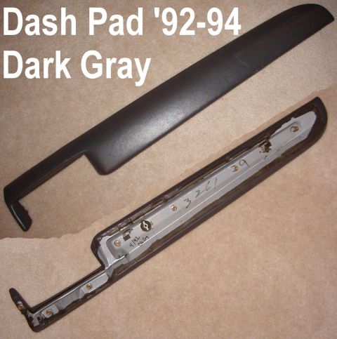 1983 Ford Bronco - '92-94 Dark Gray (Granite) Dash Pad Blemish-free with 7 original nuts. Ships as 3.5 lbs in a USPS Priority Medium Tube (38x6x6"). [url…