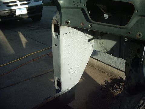 1954 Ford F-100 - 5-03-09: Here's a few shots of it primed and with the diamond plate cover.