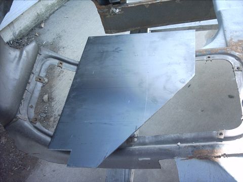 1954 Ford F-100 - 4-15-09: My plan to take care of this is to weld in some 10 gauge steel plate. :D This will add strength and give me something solid to wel…