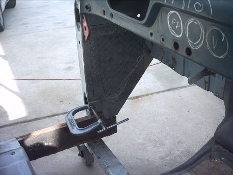 1954 Ford F-100 - 4-16-09: Now that I had a hole in the plate I decided I should work on the cover for it. Any guesses what I used to make the cover? Can you…