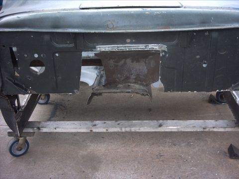 1954 Ford F-100 - 11-05-08: Today I welded the transmission tunnel in. It still needs a lot of work but it's welded in. I need to make some filler/trim piece…