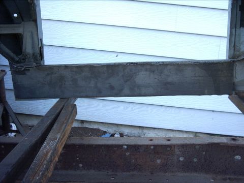 1954 Ford F-100 - 10-04-08: Well today I spent most of the day just trying to get to the 1/8" steel plate I had squirreled away. When I finally got it dug ou…