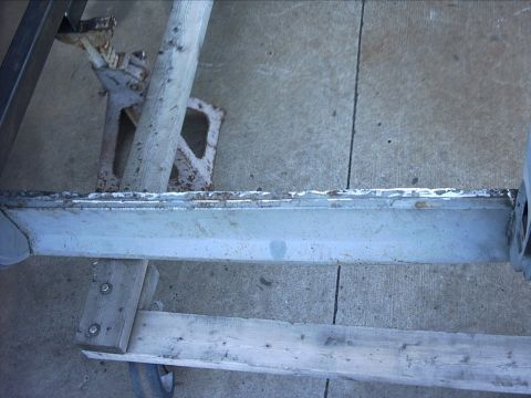 1954 Ford F-100 - 10-15-08: Today I did a little more work, Nothing major. I brought out the grinders( one with hard grinding wheel and the other with a cut…