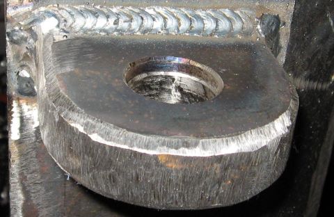 1995 Ford F-150 - This photo shows a welded metal bracket, not a 1995 Ford F-150.