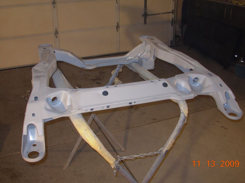 An even coat of etching primer to help against rust.
