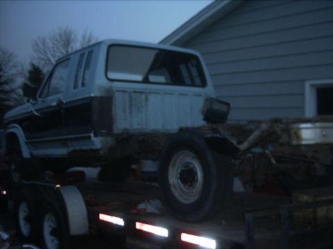 1954 Ford F-100 - 11-20-09: Then I cut off the rest of the box.