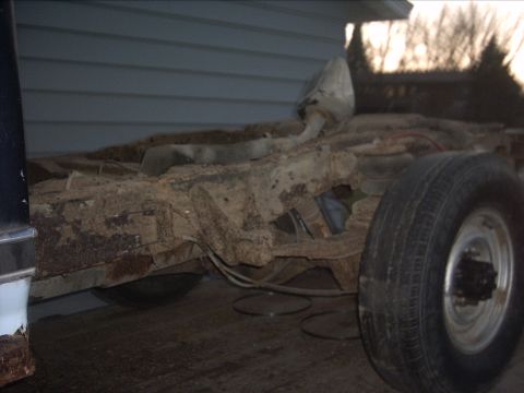 1954 Ford F-100 - 11-20-09: Here's the 84 F250 rear frame section.