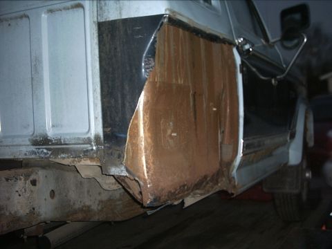 1954 Ford F-100 - 11-20-09: I also started cutting up the cab.