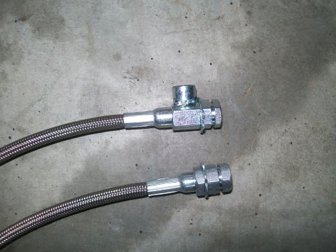 1995 Ford Bronco - SS front brake lines side by side
