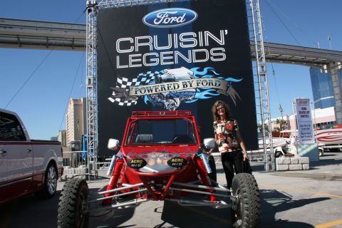 1993 Ford Taurus - My two women at Ford Cruizin Legends at SEMA 2009