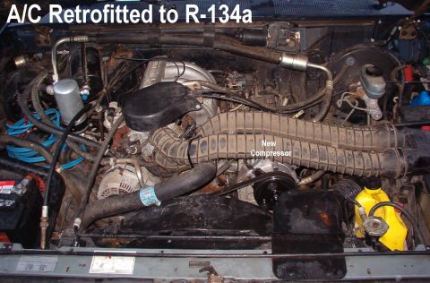 1993 Ford Bronco - Everything has been reassembled. The compressor was shipped with 7oz of oil, and the dye is blended with 1.5 oz, and all other components w…