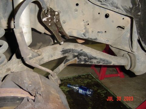 1987 Ford Bronco - Damage shot before I take it apart