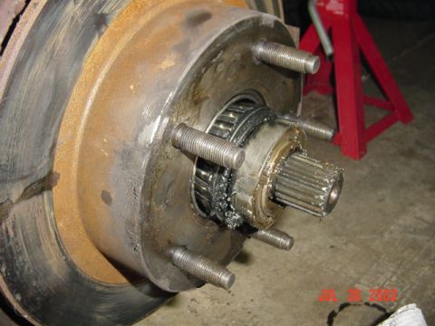 1987 Ford Bronco - Funky bearing location
