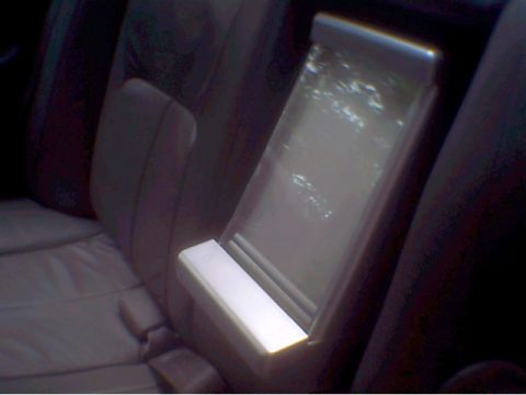 1997 Ford Taurus - here's the fountain installed in my backseat where the armrest used to be. turns girls in to rabbits in 3 seconds flat.