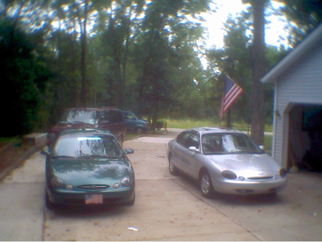 mom's taurus and mine. hers is faster.