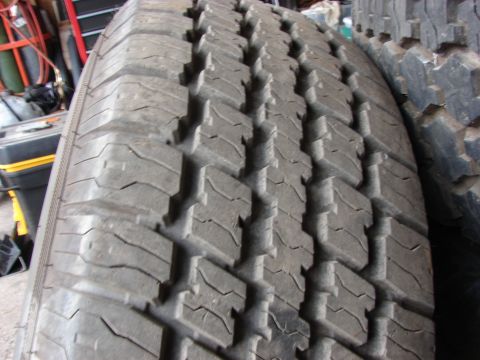 1984 Ford F-250 - Tire tread detail, likely from a truck or heavy vehicle.