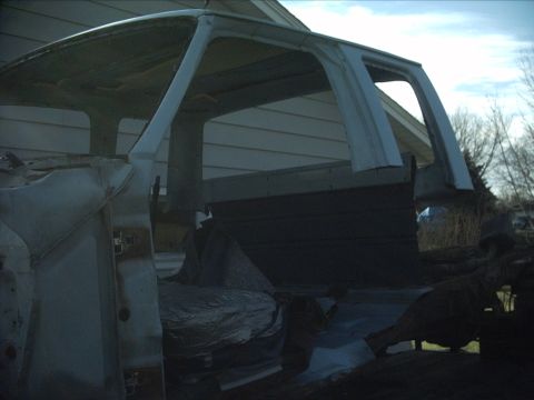 1954 Ford F-100 - 11-30-09: Today I started by pulling the wiper arms and cowl vent panel off. Next it was time to pull the windshield. This was fun! I didn'…