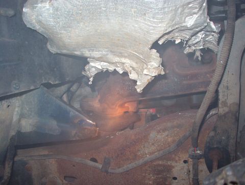 1993 Ford Bronco - After letting it warm up slowly at idle & most of the oil had burned off, I raised it to ~2KRPM for a few minutes, which got the manifolds…