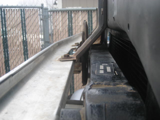 I/C proximity to the hood latch.