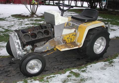 1972 Ford Ranchero - This custom tractor features a V8 engine swap and modified bodywork.