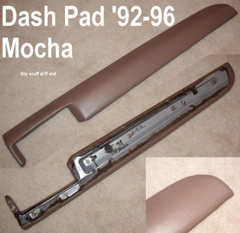 1983 Ford Bronco - SOLD Mocha '92-96 Dash Pad Note tiny blemish at far R end. Nearly invisible. Ships as 3.5 lbs in a USPS Priority Large Tube (38x6x6").…