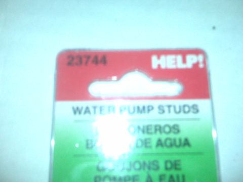 1995 Ford Bronco - Packaging for water pump studs with part number 23744 and "HELP!" printed on it.